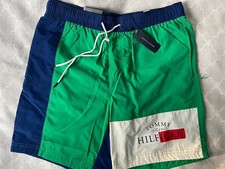 TOMMY HILFIGER FALL BASICS NEW MEN'S SWIM TRUNKS SIZE L