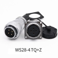 WS28 2-26Pin Waterproof Aviation Connector Plug & Square Socket - Select Pin