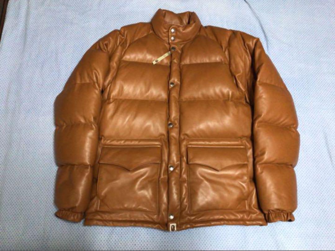 A BATHING APE LEATHER CLASSIC DOWN Jacket 62437 eBay