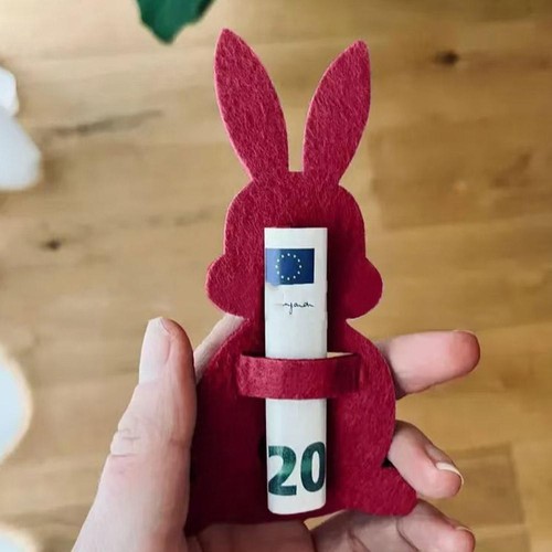Easter Bunny Money Holder Gift Easter Bunny Wallet Gift L2T2 O6O3 N1U1 - Picture 16 of 20