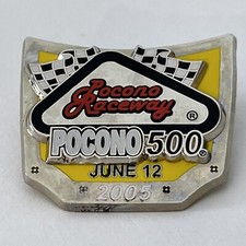 2005 Pocono 500 NASCAR Raceway Long Pond Pennsylvania Race Racing Lapel Pin