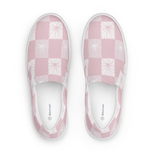 Japanisches Muster "Chrysantheme 2" Damen Slipper Canvas Schuhe