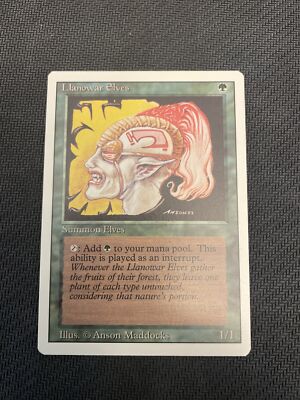 Llanowar elves mtg revised NM