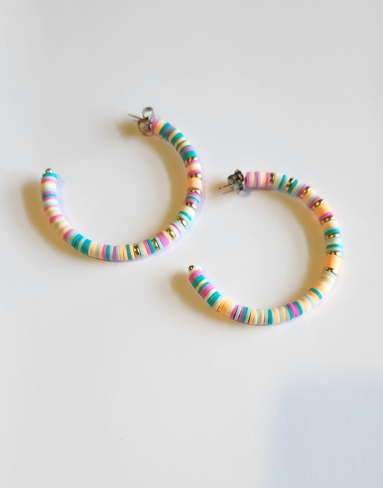 Hoop Earrings - Multi Resin - New-image