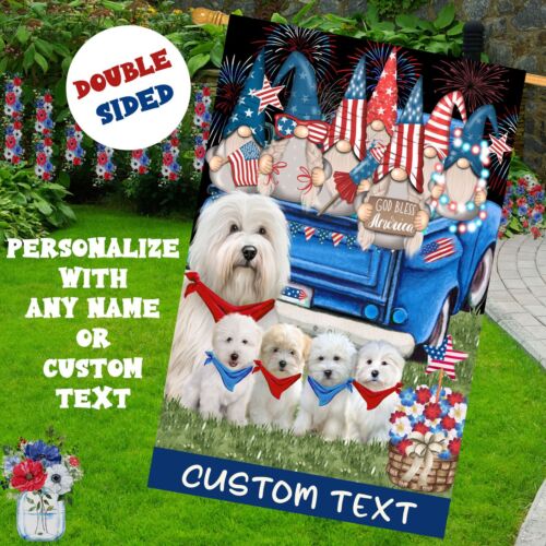 Coton De Tulear Dog House Flag Holiday Double Sided 28"x40" Many Designs Nwt New
