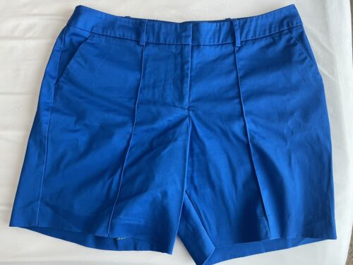 Worthington moderne Damenpassform ~ Bermuda Golfshorts blau Größe 10 (7"" Innennaht)