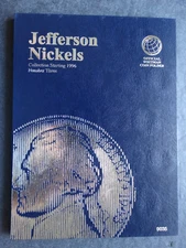 Whitman Jefferson Nickels Nickel Coin Folder 1996-2025 Number 3 Album Book 9035
