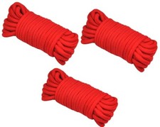 Bondage Rope Red  100% Cotton 3 x  10 metres rolls for £9.99 ****
