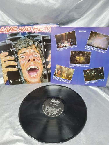 Live and heavy uk lp a1 b1 first pressing , inner def leppard u.f.o. motorhead