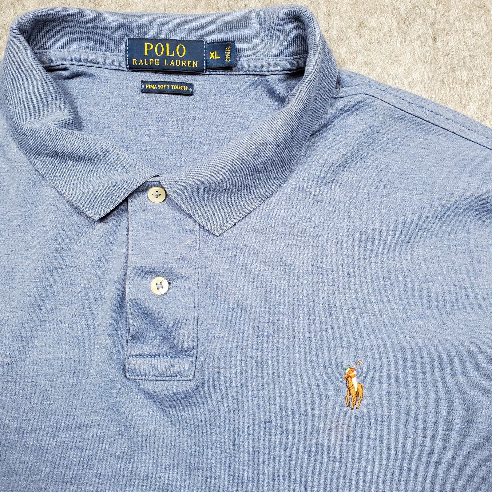 Polo Ralph Lauren Camicia Uomo Extra Large Pima Soft Touch Small Pony Manica Corta