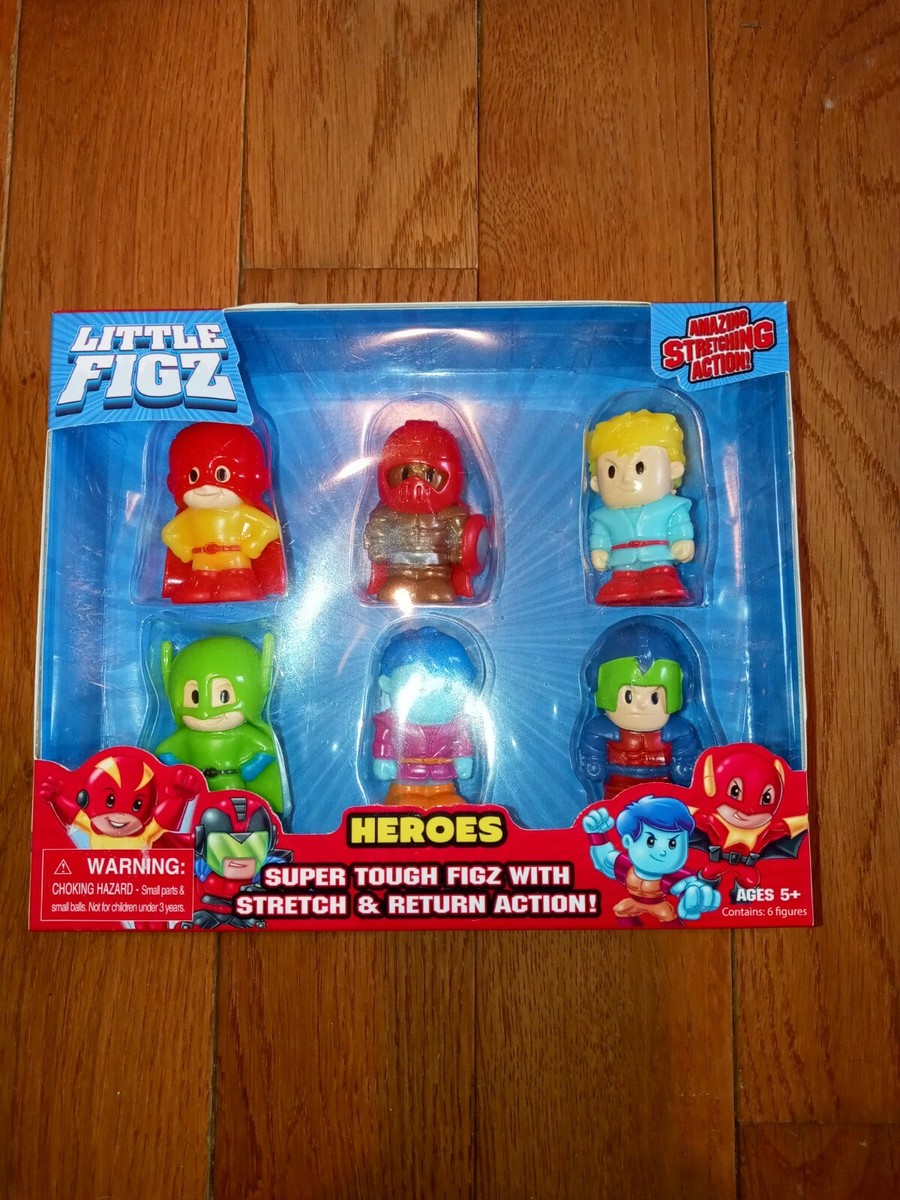 Little Figz Heroes Stretch Return Action Packed Pack Figures Magic Time  Toys