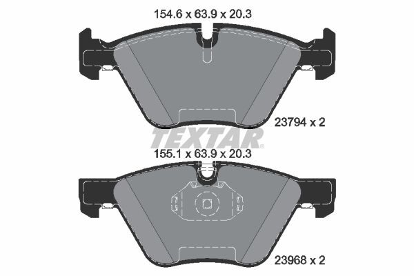 Textar 2379401 Textar Bremsbelagsatz, Scheibenbremse FüR BMW-image