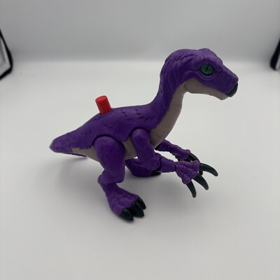 Jurassic Park World Imaginext Dinosaur Figurine Purple Raptor