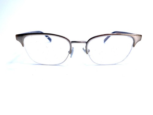 DKNY Eyeglasses DK 5840 1016 51 17 140 Brown Silver Half Rim Clubmaster Frame