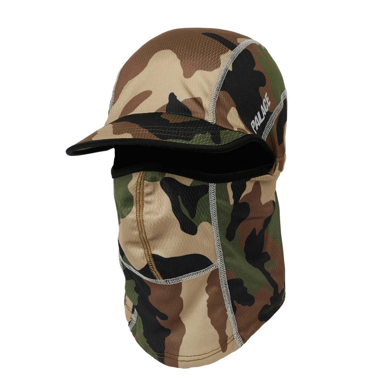 PALACE PALTECH PEAK BALACLAVA WOODLAND CAMO L/XL