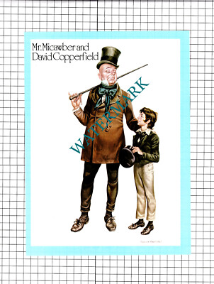 Mr Micawber und David Copperfield Charles Dickens - 1976 zweiteiliger Ausschnitt