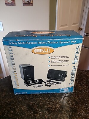 KLH Audio System Speakers Model 979B New 3 Way Satellite Series