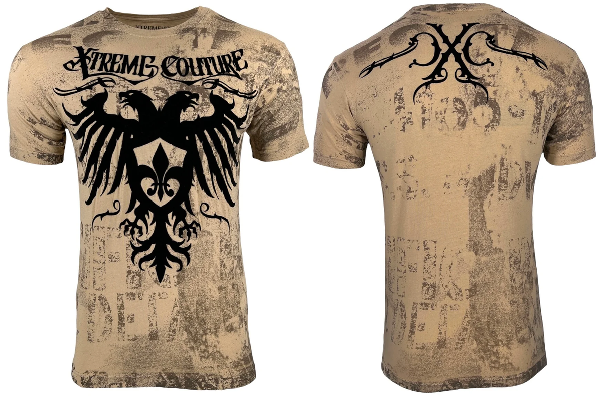 Xtreme Couture By Affliction Men's T-shirt Rain Eagle Biker S-5XL
