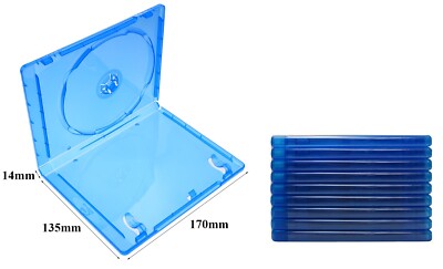 Generic 10 pcs Blu-Ray Game Cases Storage Bracket 1 Disc Capacity 14MM ZML852