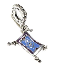 NEW Pandora Disney Aladdin Magic Carpet Dangle Enamel Charm 792346C01