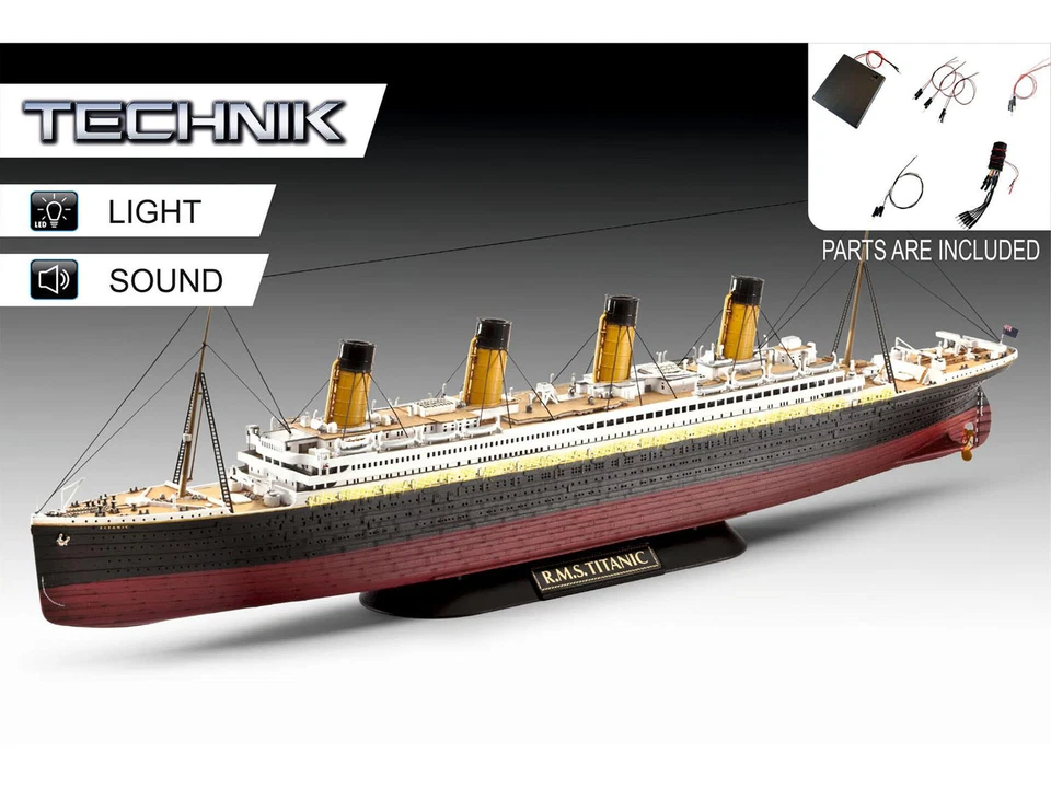 RMS Titanic - Technik Revell Modellbausatz mit Elektronik-Komponenten LED Sound - Bild 2 von 4