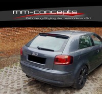 CUP Dachspoiler Ansatz Schwarz Audi A3 S3 8P Facelift Heckspoiler Spoiler Hinten