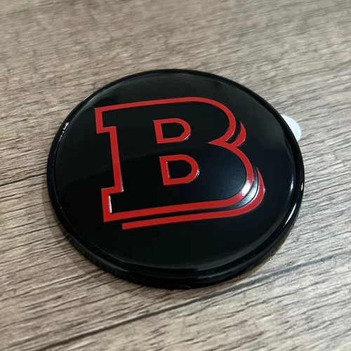Brabus Emblem Hinten 57mm Plakette Mercedes Smart 450 451 453 Heck Abzeichen Neu