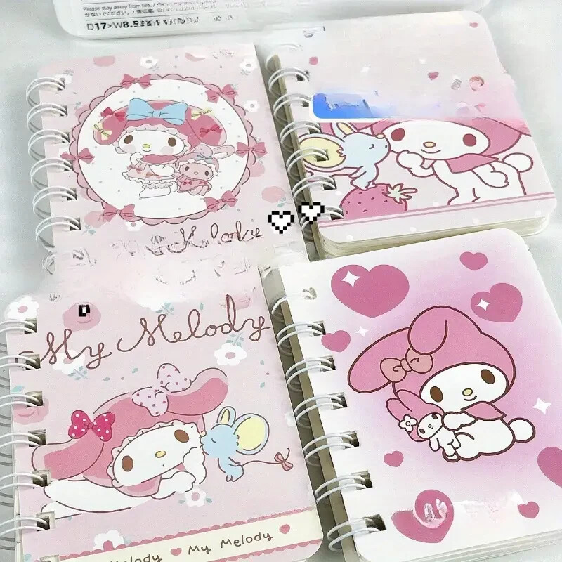 Sanrio 4 Pack My Melody Small Coil Notebooks, College Ruled Sanrio 4 Pack My Melody Small Coil Notebooks, College Ruled