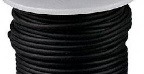 Cord, 1 Spool 2.5mm OR 3mm Solid Rubber Black Beading Cord Great for Pendants * - Picture 1 of 5