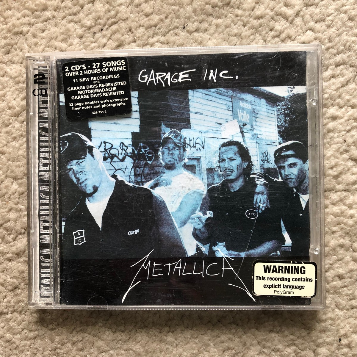 Metallica Garage Inc Trash Heavy Metal Hard Rock Import 2CD