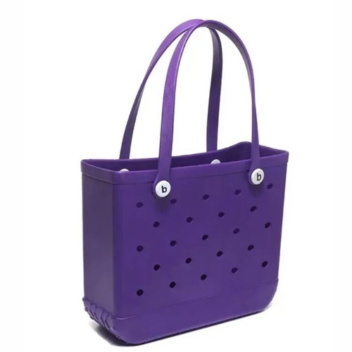 Large EVA Waterproof Beach Bag – Jelly Tote, Travel/Shopping Handbag for Women - Picture 11 of 29