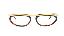 Club LA 5153 Mens Womens Oval 54/18 Combination Top Bar Eyeglasses 90s Italy NOS