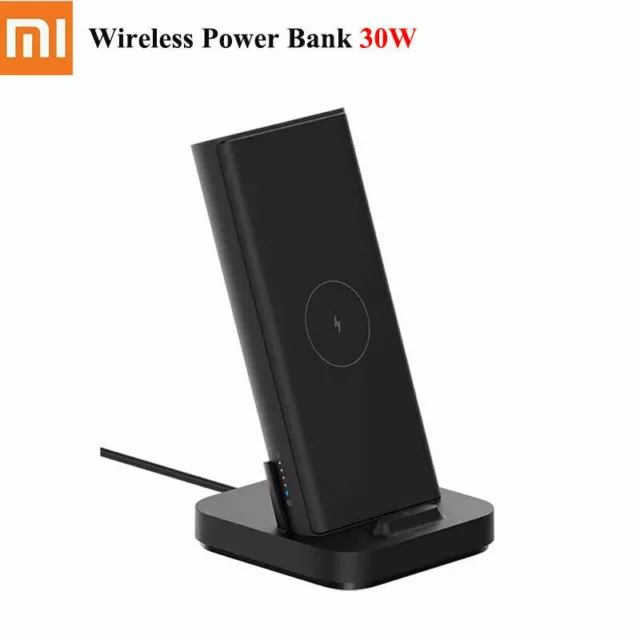 Xiaomi 30W Power Bank Wireless Base Verticale Caricabatterie Veloce Automatico Induzione Xiaomi 30W Power Bank Wireless Base Verticale Caricabatterie Veloce Automatico Induzione