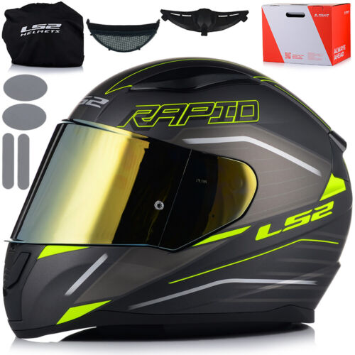 Motorcycle helmet LS2 FF353 RAPID II ROKKU + 2 visors integral helmet helmet XS - XXXL - Picture 1 of 12