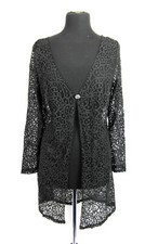 New Tagged Women's Black Lace Kimono Style Jacket/cardigan Size 16