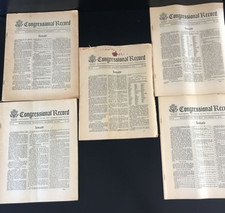 Lot  5 ~1941 CONGRESSIONAL RECORD  with DEC 8,  PEARL HARBOR  Declaration of War