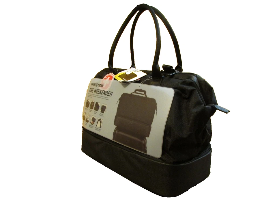 SWISSGEAR Weekender NWT Travel Tote Bag Black 10"WX18"LX13"H - Image 3 of 4