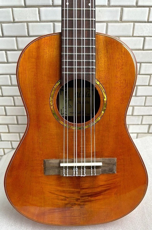 Alulu 8 String Solid curly Acacia Koa wood Tenor Ukulele BU980 - Image 3 of 4