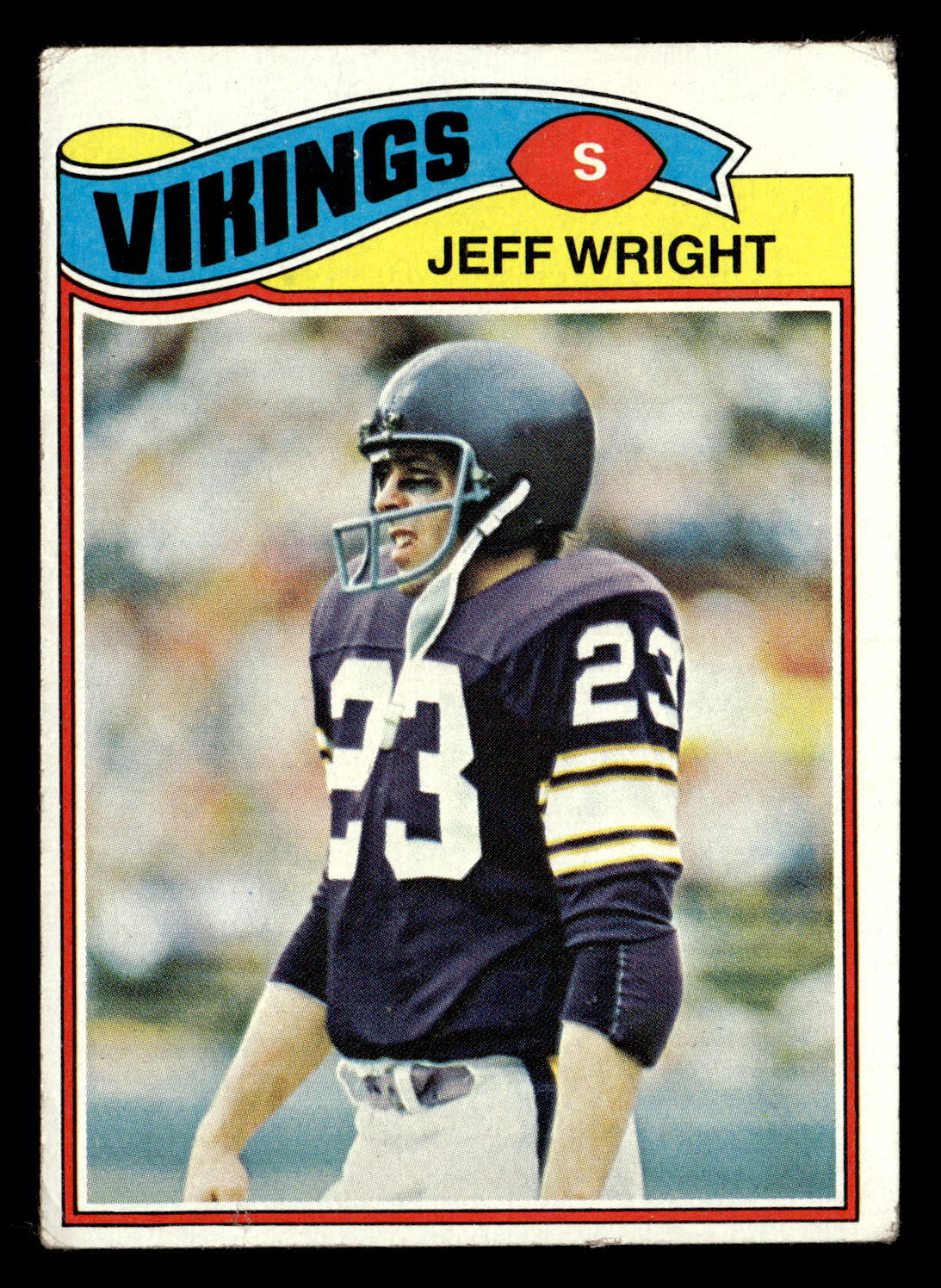 1977 Topps Jeff Wright #169 GD Minnesota Vikings