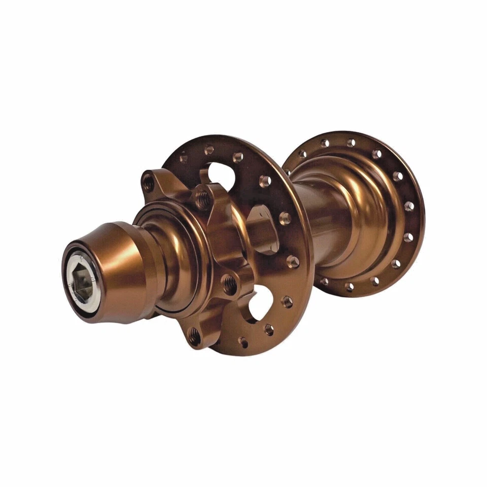 Buje trasero de puente de suciedad SS MTB BMX de una sola velocidad disco de 6 pernos 135 mm 6 trinques BRONCE Foto 4 de 4