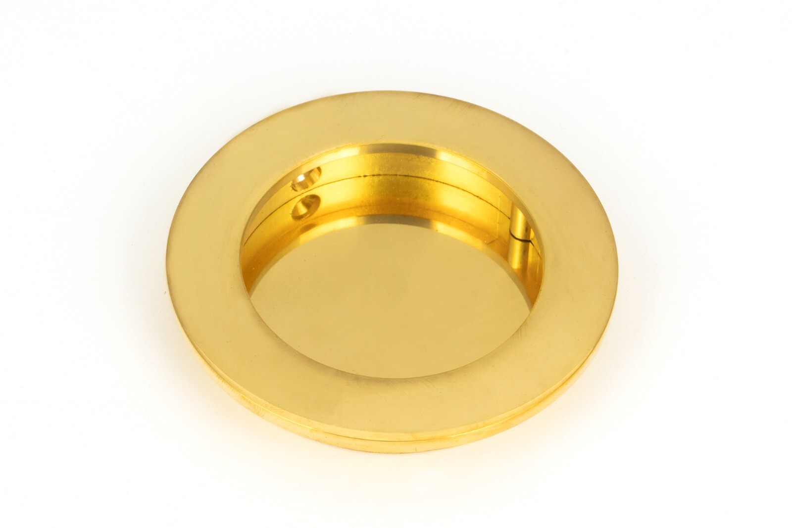 From The Anvil 47168 Polished Brass 75mm Plain Round Pull