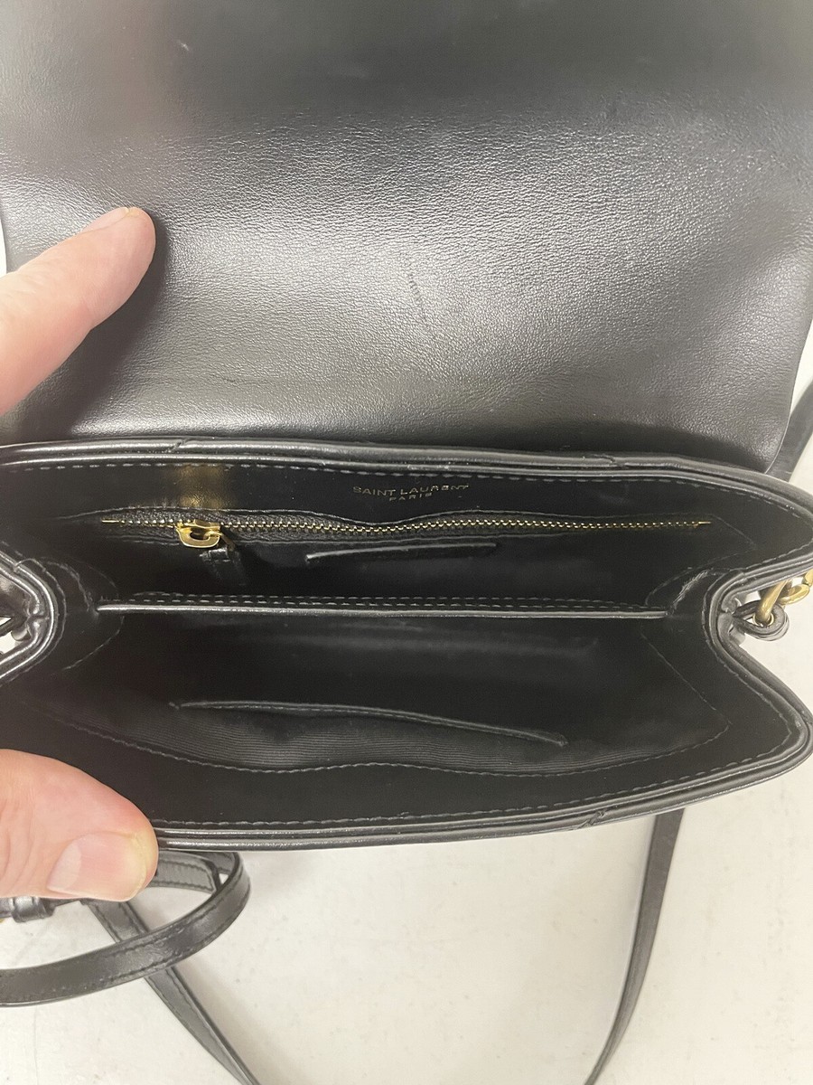 2022 Saint Laurent Black Mini Bag Mono Avec Removable w/ Box