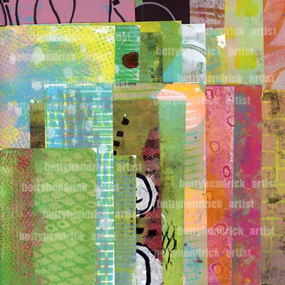 Printed Collage Papers, Printed Painted Papers, Mixed Media, Ephemera 20 Designs