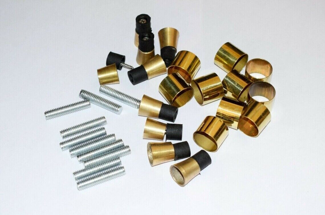 Solid Brass Spare Tip Screw & Ring for Walking St… - image 4