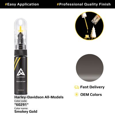 Touch up Paint for Harley Davidson Code: 60291 Smokey Gold OEM Quality