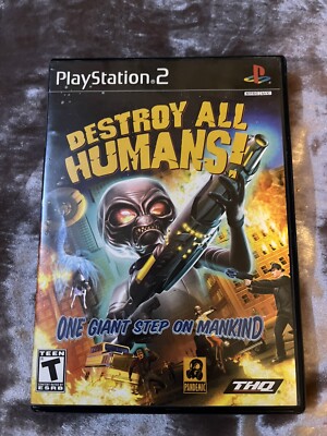 Destroy All Humans (Sony PlayStation 2, 2005) Tested, No Manual ML294