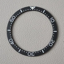 Bezel Insert Black Turtle Ceramic / Flat C3 Low PIP / Matte