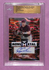 2024 Leaf Metal - Gavin Grahovac - Lava Fire Monumetal Slabbed Auto 1/1