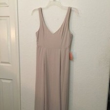 New Show Me Your Mumu SMYM L Jenn Maxi Bridesmaids Dress Show Me The Ring Crisp