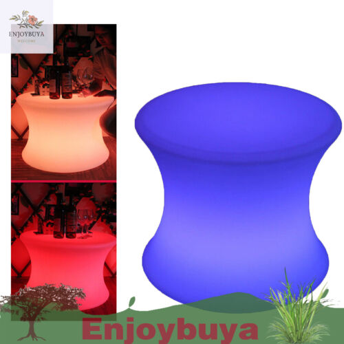 16" LED Color Light Up Furniture Chairs Bar Stool Square Club Seat Waterproof+RC - Picture 5 of 10